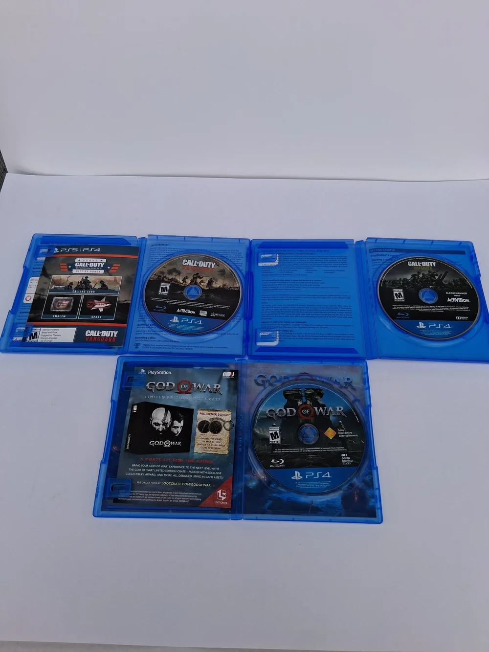 PlayStation 4 Games Include Call Of Duty WWII, Call Of Duty Vanguard& God Of War